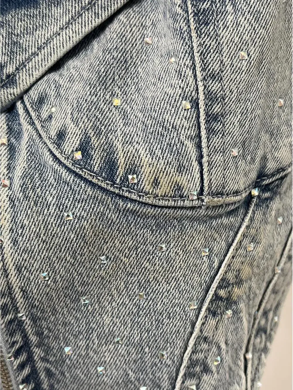 AFRM x Revolve Iris Top in Crystal Blue Wash - Picture 6 of 6